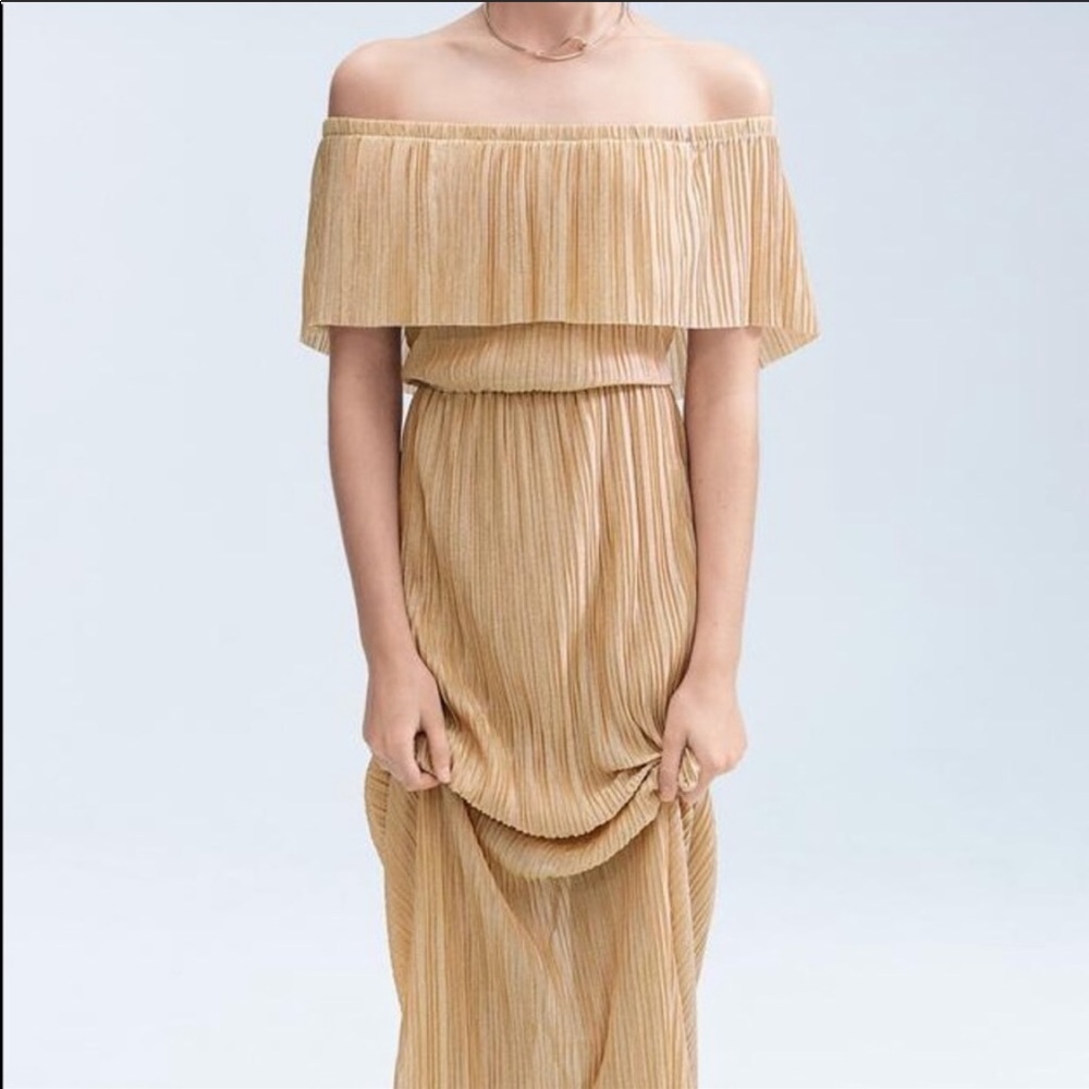 Dress the Population Athena Gold Dress